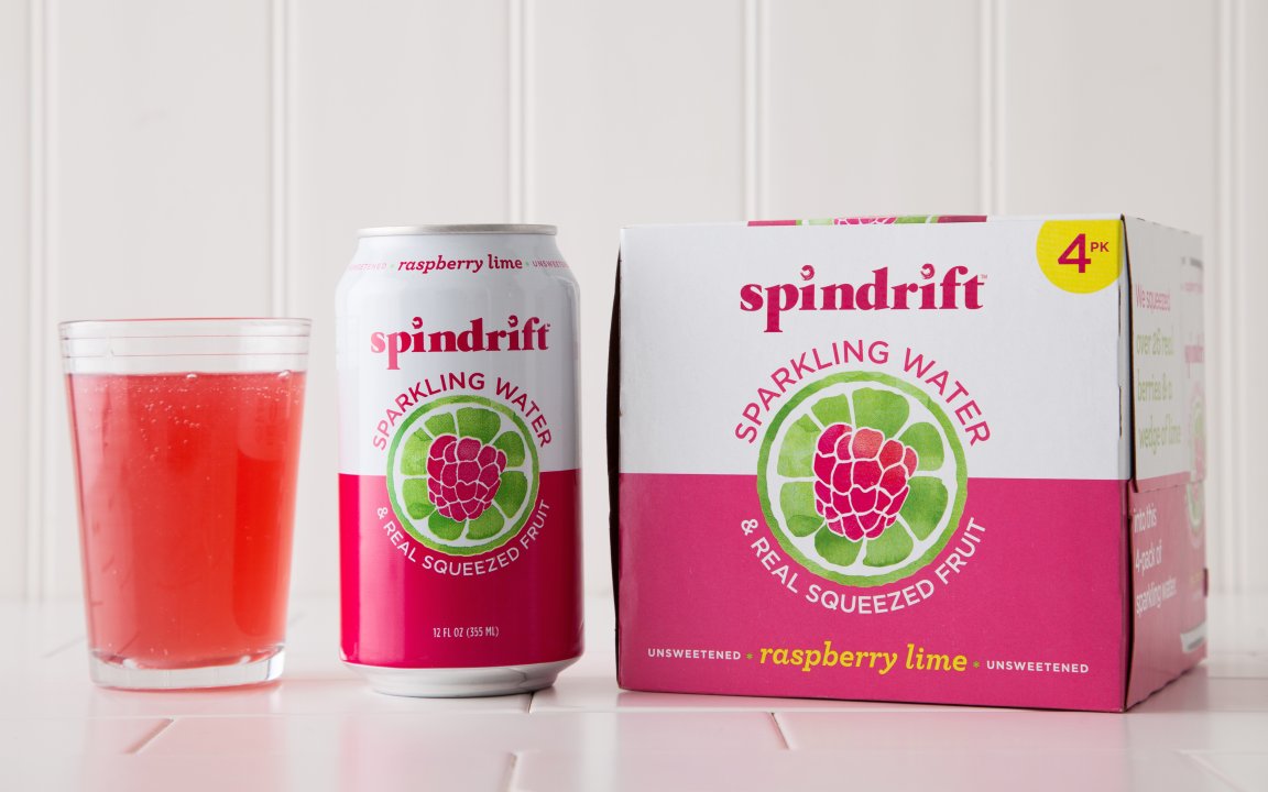 Raspberry Lime Sparkling Water Spindrift SF Bay Good Eggs